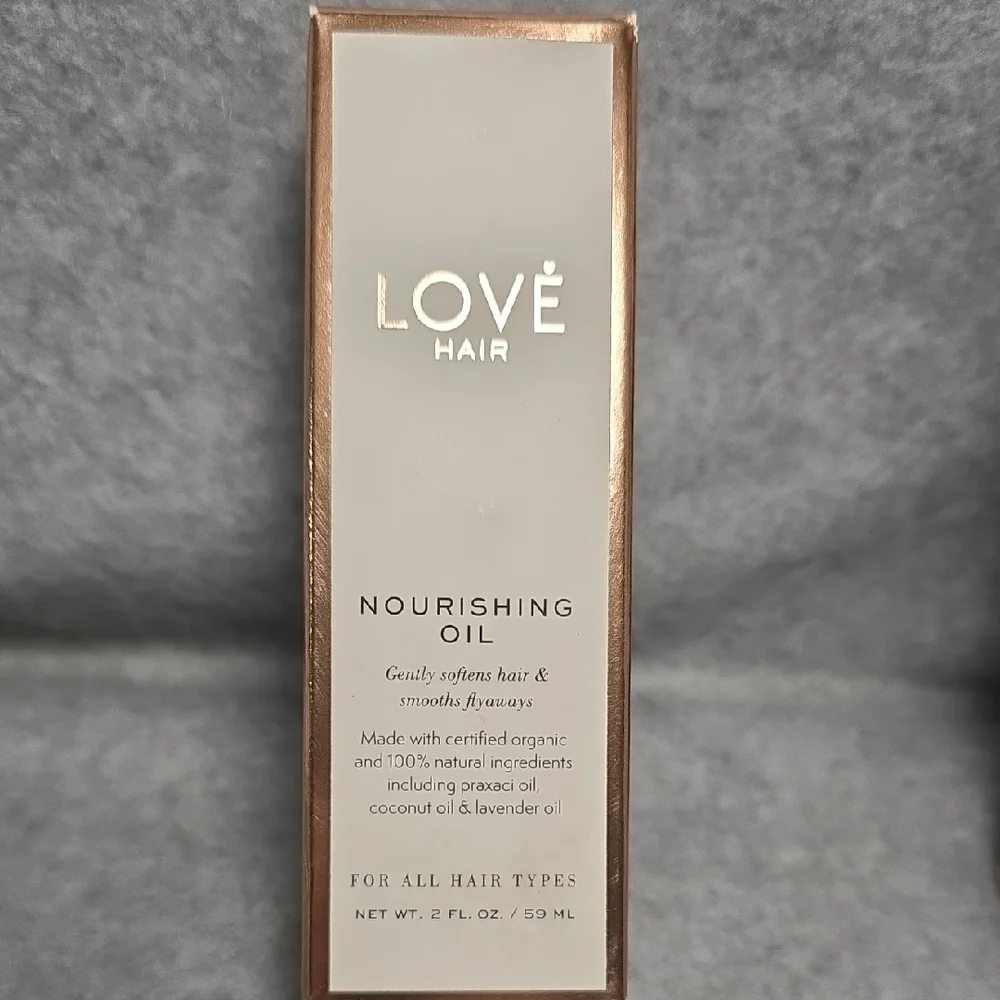 LOVE Hair Nourishing Oil and Treatment Mask Set NIB